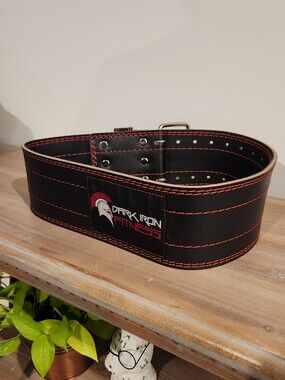 🔥Dark Iron Fitness Genuine Leather Weightlifting Belt - Size L (37-45")🔥